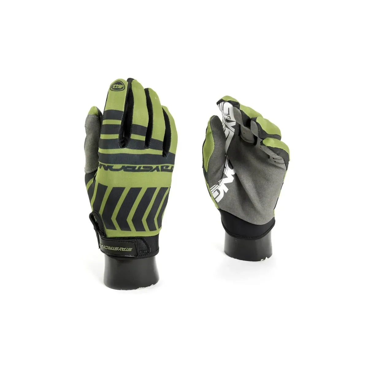 Stay Strong Chev Stripe Gloves Green